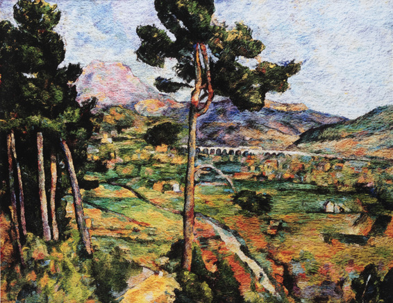 Vik Muniz, Montagne Sainte Victoire - after Cezanne - Pictures of pigment, 2006