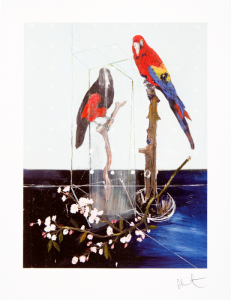 Damien Hirst, Two Birds with Blossom, 2012.