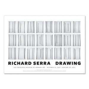 Richard Serra poster, Drawing (Signed), 2011