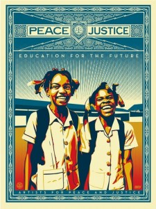 Shepard Fairey, Peace and Justice - Haiti, 2013. 