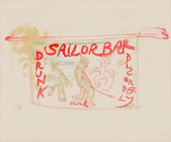 New Peter Doig screenprint 'Sailor Bar'.