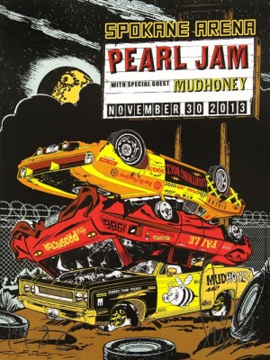 FAILE, Pearl Jam concert poster, 2013.