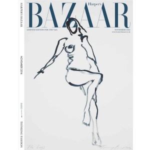Tracey Emin, limited edition cover of the November 2014 issue of Harper's Bazaar.