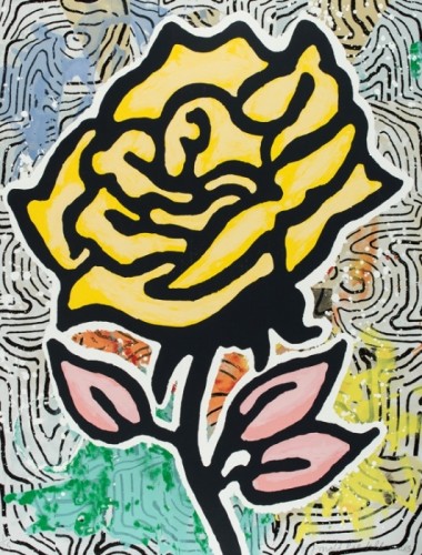 Donald Baechler, Yellow Rose, 2015