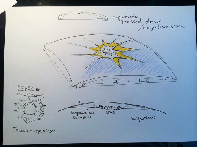Olafur Eliasson, Early Little Sun Charge sketch
