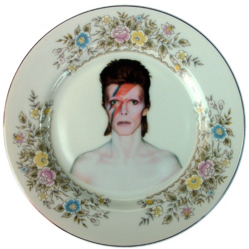 David Bowie x Altered Antique Ceramic Plate – Small plate 3