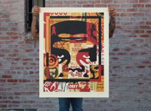 Shepard Fairey - Collage Icon (Top) - 2016