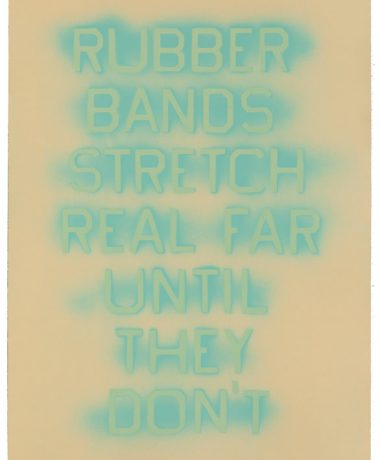 Ed Ruscha – Rubber Bands (State II) – 2017