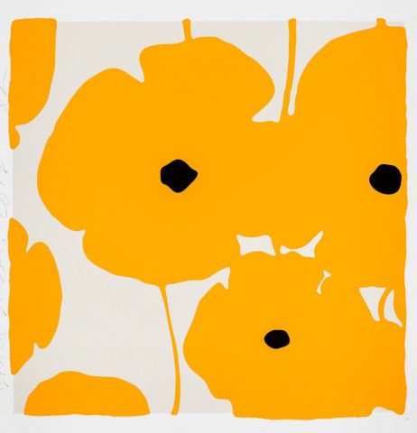 Donald Sultan – Poppies Yellow – 2018