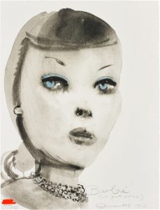 Marlene Dumas - Barbie (with pearl necklace) - 1997 