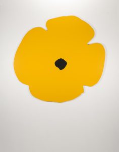 Donald Sultan - Wall Poppy (yellow) - 2020