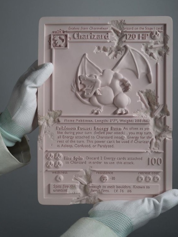 Daniel Arsham - Pink Crystalized Charizard Card - 2021