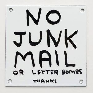 David Shrigley - No Junk Mail - 2014
