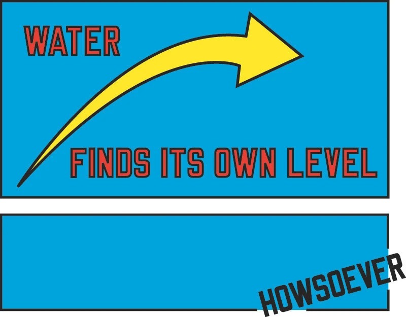 Lawrence Weiner - Water Finds It's Own Level Howsoever 