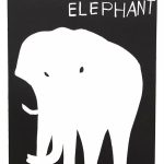 David Shrigley - Linocut (WHITE ELEPHANT) 2021