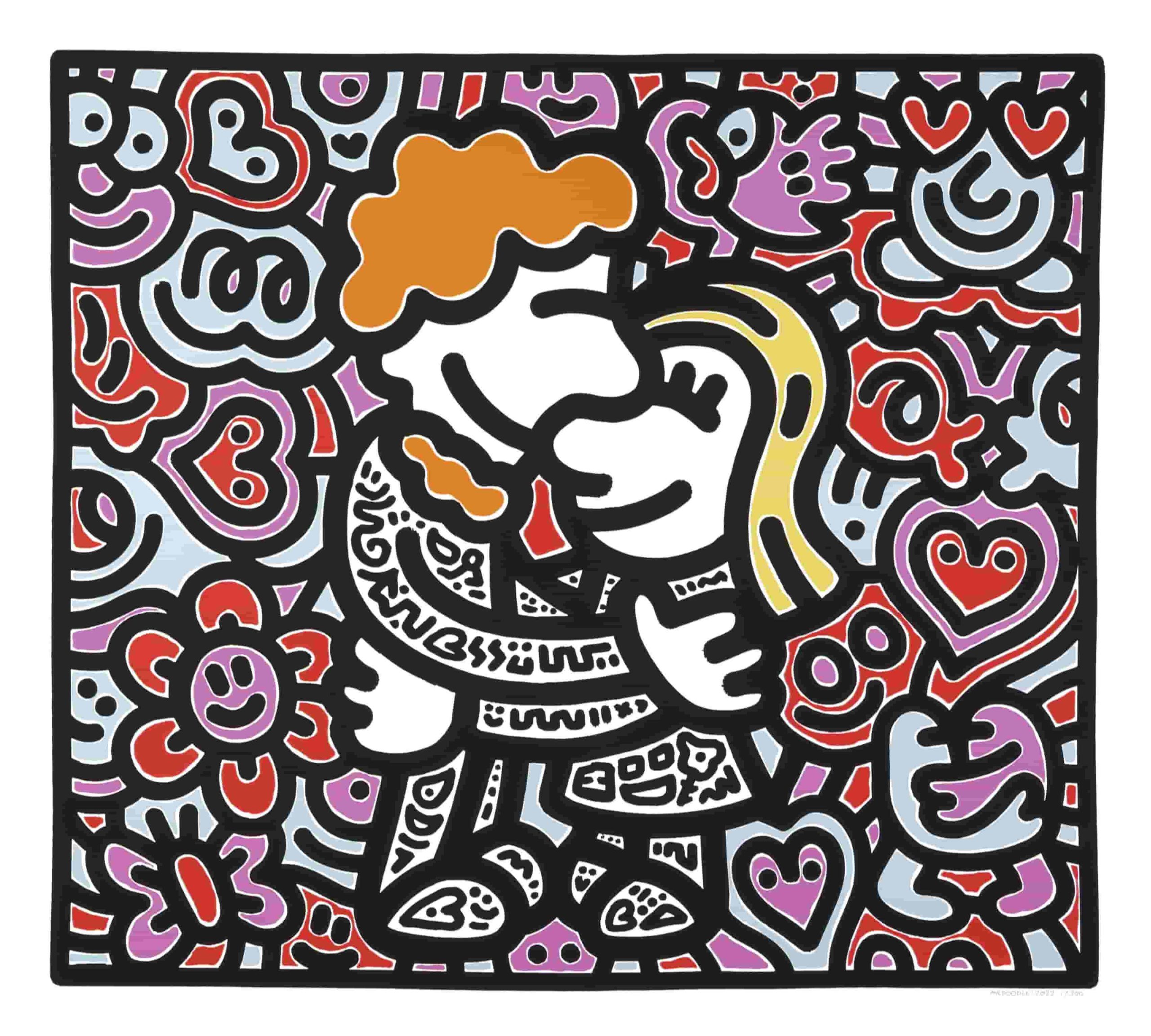 Mr Doodle - Doodle Hug *SOLD* - New Art Editions