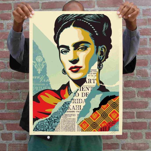 Shepard Fairey - The Woman Who Defeated Pain (Frida Kahlo) - 2023