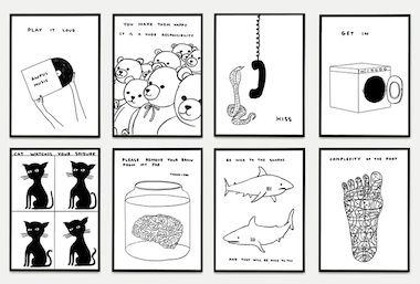 David Shrigley - The Black & White Collection Posters - 2023