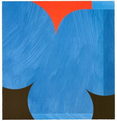 Sarah Crowner - Untitled (Blue Clovers) - 2023