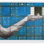 JR - Ballerina in Containers, On the Edge, Le Havre, France - 2023