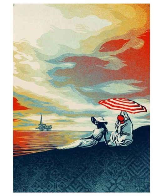 Shepard Fairey - Bliss at the Cliff’s Edge - 2024